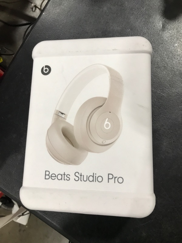 Photo 2 of Beats Studio Pro - Wireless Bluetooth Noise Cancelling Headphones - Personalized Spatial Audio, USB-C Lossless Audio, Apple & Android Compatibility, Up to 40 Hours Battery Life - Sandstone Sandstone Studio Pro Without AppleCare+ - SEALED ONLY OPENED TO EX