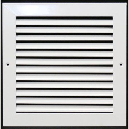 Photo 1 of 10 X 10 Aluminum Return Grille - Easy Air Flow - Linear Bar Grilles Outer Dimensions: 12.5 W X 12.5 H
