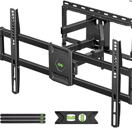 Photo 1 of USX MOUNT Full Motion TV Wall Mount for Most 47-84 inch Flat Screen/LED/4K TV, TV Mount Bracket Dual Swivel Articulating Tilt 6 Arms, Max VESA 600x400mm, Holds up to 132lbs, Fits 8” 12” 16" Wood Studs