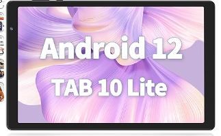 Photo 1 of Tablet with Case,10 inch Tablet Android 12, 32GB, Quad-Core 1.6Ghz Processor, 6000mAh, 1280 * 800 HD Display, Dual Camera, Bluetooth, Tabletas with WiFi 6