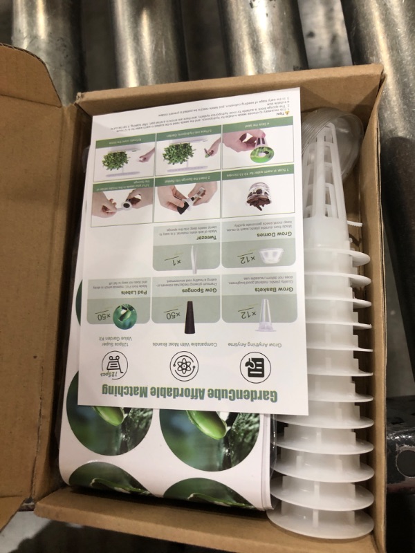 Photo 2 of 125pcs Seed Pods Kit for Aerogarden, Hydroponics Garden Accessories for Starting System Compatible with Hydroponics Supplies from All Brands, 50 Grow Sponges, 50 Pod Labels
