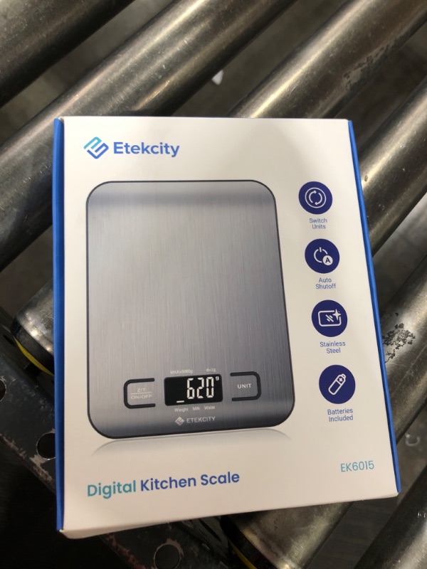 Photo 2 of Etekcity Food Kitchen Scale, Digital Grams and Ounces for Weight Loss, Baking, Cooking, Keto and Meal Prep, Small, 304 Stainless Steel