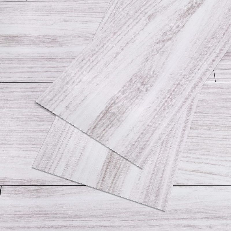 Photo 1 of VEELIKE 36-Pack Coastal White Plank Flooring 6''x36'' Wood Grain Peel and Stick Floor Tile Waterproof Wood Vinyl Flooring Tiles for Living Room Bathroom Bedroom Kitchen
