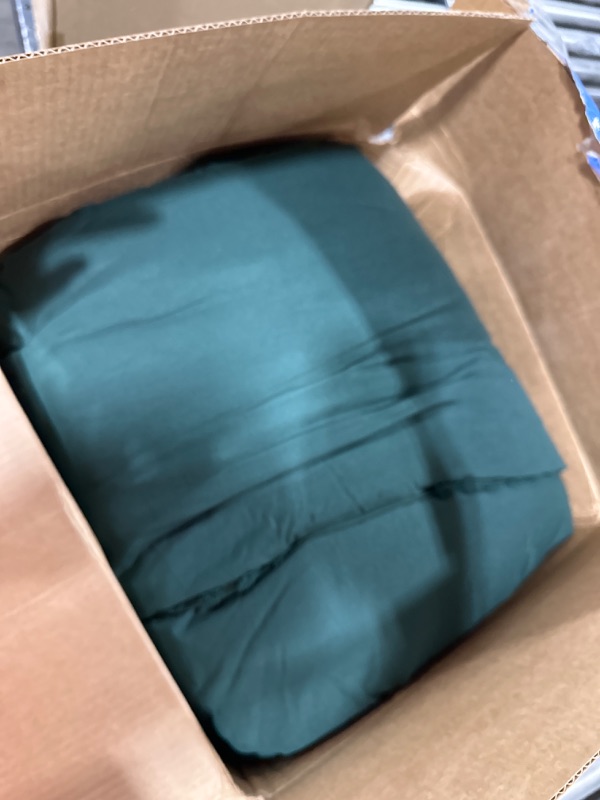 Photo 1 of Andency Cal King Size Comforter Set Dark Emerald Green, 3 Pieces Boho Lightweight Forest Green Comforter Pom Dots Bedding Sets, Fluffy Down Alternative Bed Set (104x96In Comforter &2 Pillowcases) Cal King (104"x96") Dark Green