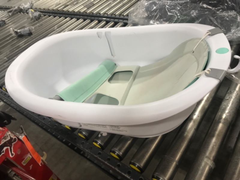 Photo 2 of 4-in-1 Grow-with-Me Bath Tub by Frida Baby Transforms Infant Bathtub to Toddler Bath Seat with Backrest for Assisted Sitting in Tub