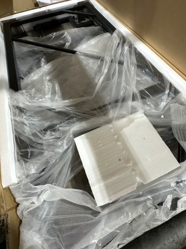 Photo 1 of Elephance Folding Desk Writing Computer Desk for Home Office, No-Assembly Study Office Desk Foldable Table for Small Spaces 31.5 inch Black Oak