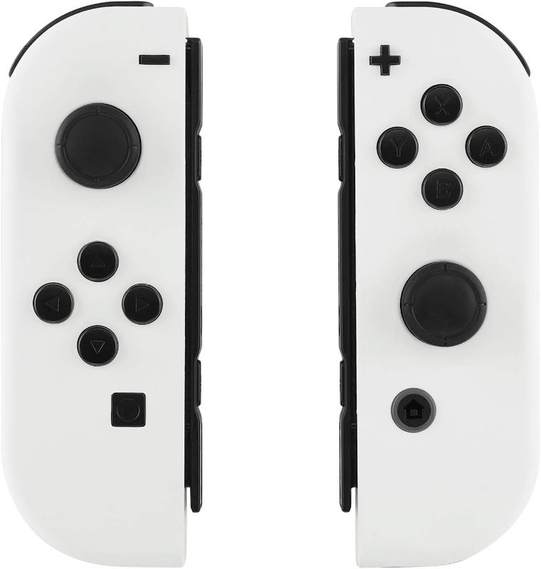 Photo 1 of eXtremeRate DIY Replacement Shell Buttons for Nintendo Switch & Switch OLED, White Custom Housing Case with Full Set Button for Joycon Handheld Controller [Only The Shell, NOT The Joycon]
