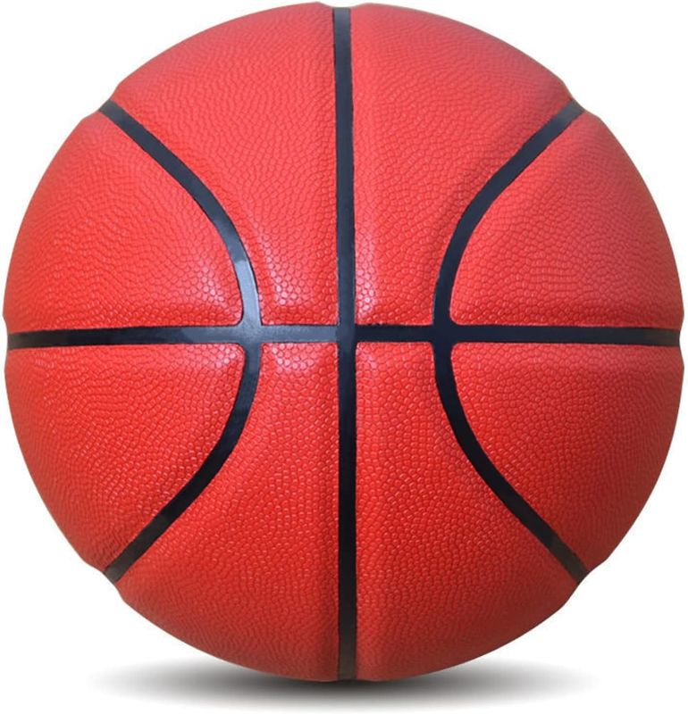 Photo 1 of Size 5/6/7 Solid Color Basketball, No Standard Non-Slip Wear-Resistant, Suitable for Indoor and Outdoor Children's Women's Youth Adult Basketball
