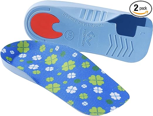 Photo 1 of 3/4 Over-Pronation Corrective Shoe Insoles, Medium Arch Supports Orthotics Inserts for Flat Feet, Knee Pain, Lower Back Pain, Improve Walking Posture, Men Women for Everyday Use-L
