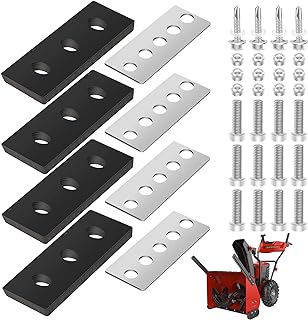 Photo 1 of 100% 304 Stainless Snow Blower Impeller Modification Kit, 3/8inch 4-Blade Universal - Modifies 2-Stage Machine Including Installation Hardware, Repeated and Use Durable in Various Conditions