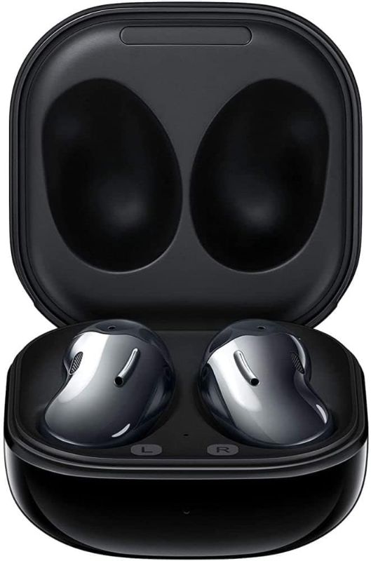 Photo 1 of SAMSUNG Galaxy Buds Live True Wireless Earbuds US Version Active Noise Cancelling Wireless Charging Case Included, Mystic Black
