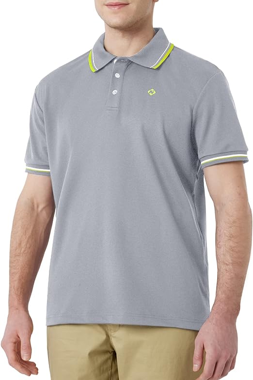 Photo 1 of [Size XXL] NAVISKIN Men's Polo Shirt Performance Golf Shirts UPF 50+ Quick Dry Long and Short Sleeve Outdoor Tactical Shirts 