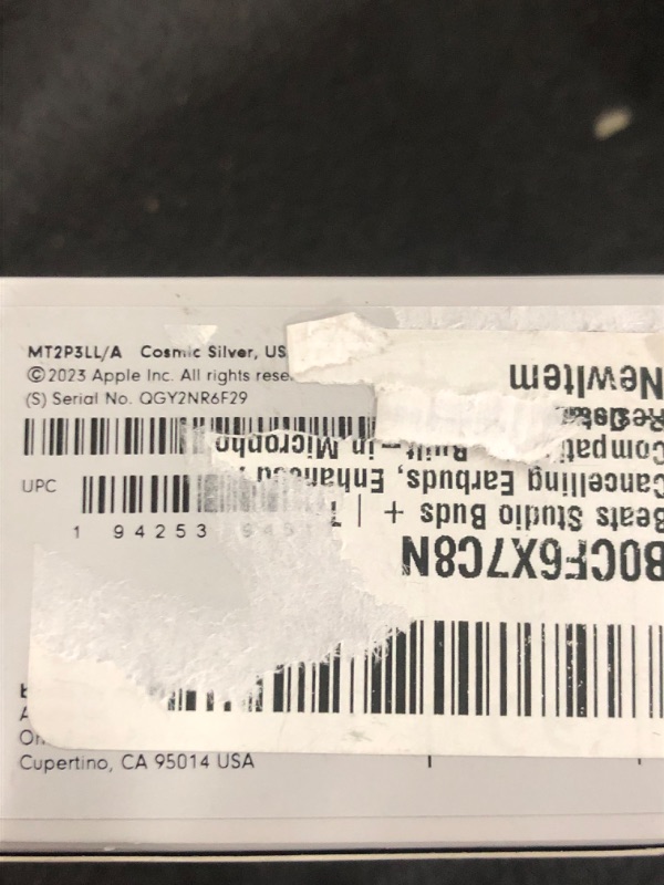 Photo 3 of Beats Studio Buds + | True Wireless Noise Cancelling Earbuds, Enhanced Apple & Android Compatibility, Built-in Microphone, Sweat Resistant Bluetooth Headphones, Spatial Audio - Cosmic Silver Cosmic Silver Studio Buds + Without AppleCare+
