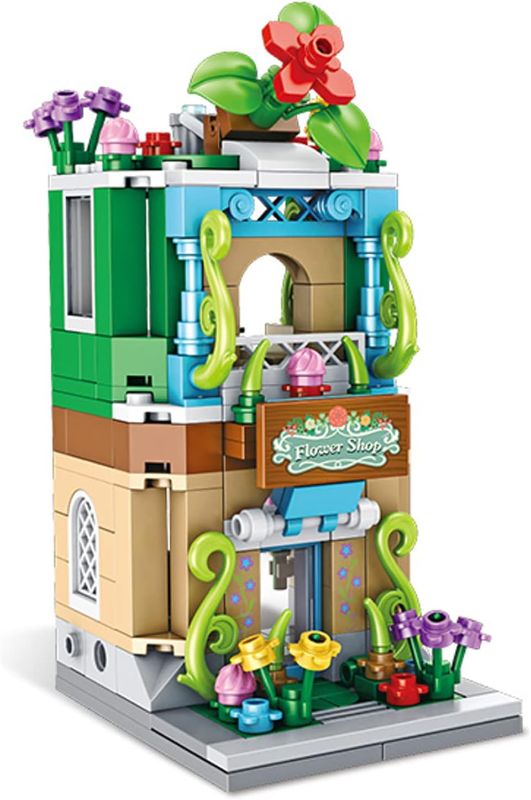 Photo 1 of Building Blocks City Street View Building Toy Florist Building Compatible with Lego 6-12 3+ Year Old or aldult?Florist?
