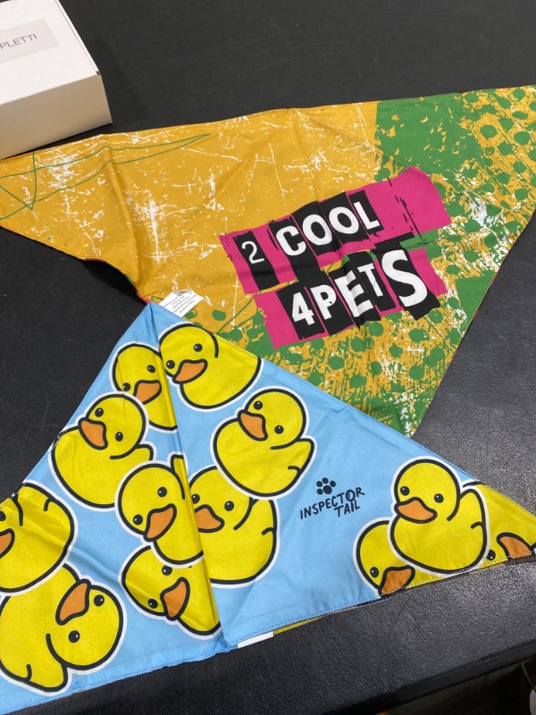 Photo 1 of 2 Pack  Bandanas for Dogs with 4 Unique Patterns | Soft & Reversible 