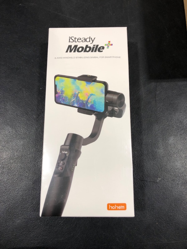 Photo 2 of hohem iSteady Mobile Plus Kit Smartphone Gimbal Stabilizer,3-Axis Phone Gimbal w/Fill Light,360° Infinite Rotation,Max Payload 280g,Android and iPhone Gimbal,YouTube TikTok Video Vlogging Stabilizer