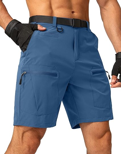 Photo 1 of [Size Mens Cargo Hiking Shorts Athletic Stretch Quick Dry Lightweight Shorts for Men Outdoor Casual with 5 Pockets