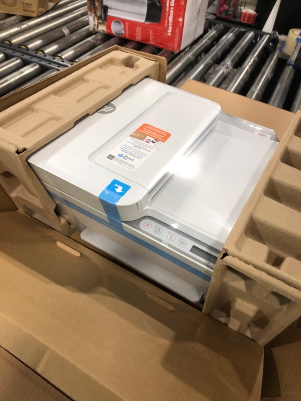 Photo 1 of HP DeskJet 4155e Wireless Color All-in-One Printer & 67XL Tri-Color High-Yield Ink Cartridge | 3YM58AN & 67XL Black High-Yield Ink Cartridge | 3YM57AN Printer + Tri-color Ink + Black Ink