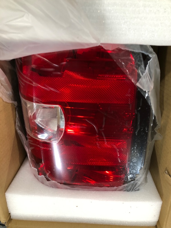 Photo 2 of AutoBeeDen Tail Lights Compatible with Chevy Silverado 1500 2007-2013, Chevrolet 2500HD 3500HD 2007-2014, GMC Sierra 2500HD 2012-2014 (Dark Red)