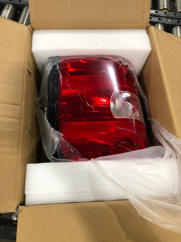 Photo 3 of AutoBeeDen Tail Lights Compatible with Chevy Silverado 1500 2007-2013, Chevrolet 2500HD 3500HD 2007-2014, GMC Sierra 2500HD 2012-2014 (Dark Red)