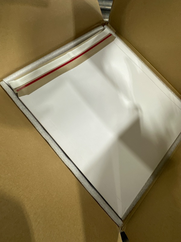 Photo 2 of 25 Pack Rigid Mailers with Self Sealing Flap, Bulk Stay Flat 12 x 12 Envelopes for Shipping Photos, Calendars