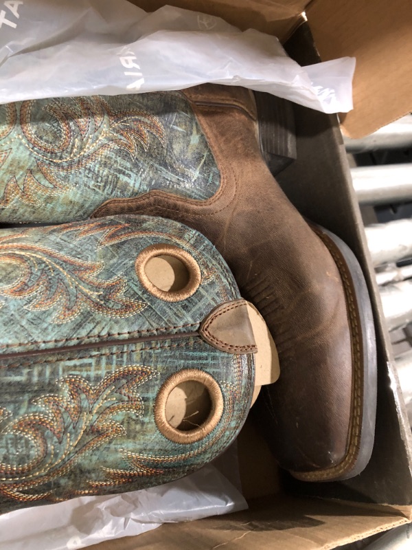 Photo 3 of Ariat Men's Sport Rodeo Western Boot 15 Loco Brown/Roaring Turquoise