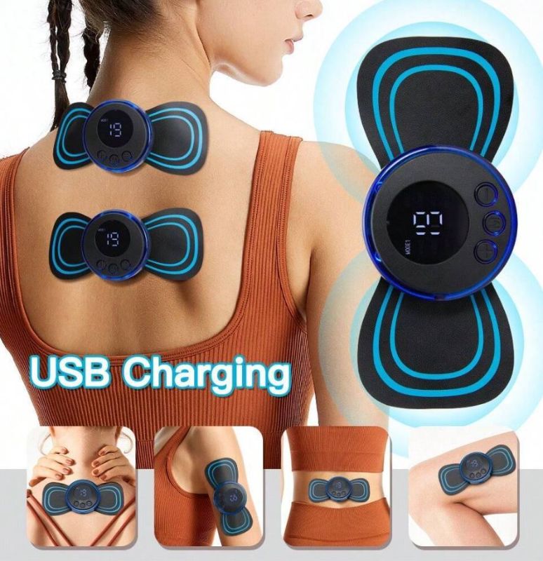 Photo 1 of 1pc Mini Cervical Massager, Portable Electric Massage Pad, Portable Neck & Back Massager, Neck Relaxation Massager