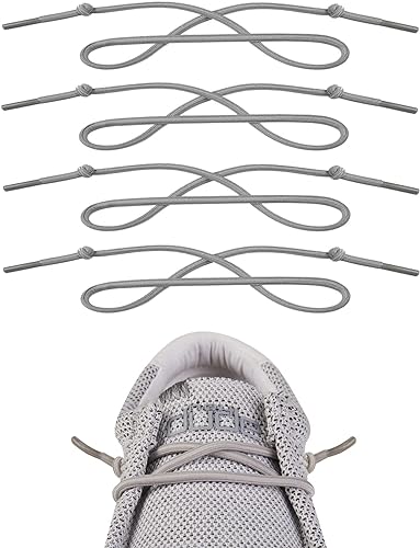 Photo 1 of 2 Pkgs of 2 Pairs Elastic Shoes Laces- Grey