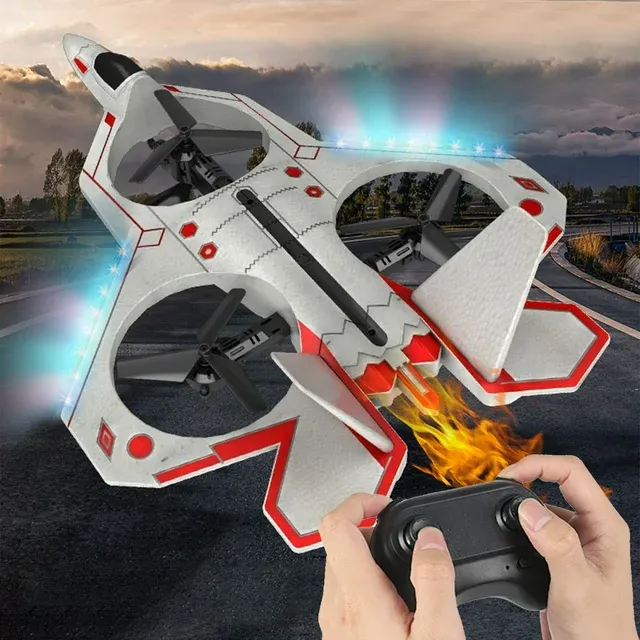 Photo 1 of 2.4G RC Quadcopter Fighter With High Flash LED Light Belt, Can Take Off In Place 360 Degree Roll Fixed Height Flight Function, Remote Control Drone Toys
