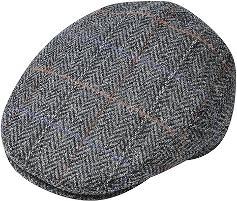 Photo 1 of JANGOUL Men Wool Blend Ivy Newsboy Cap Tweed Gatsby Cabbie Flat Hat- 7 1/2
