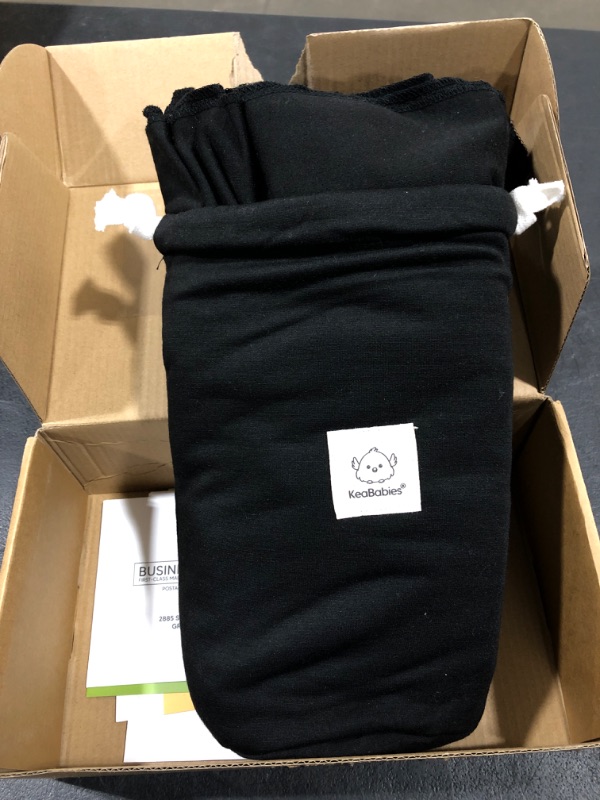 Photo 2 of KEABABIES ORIGINAL BABY WRAP CARRIER BLACK