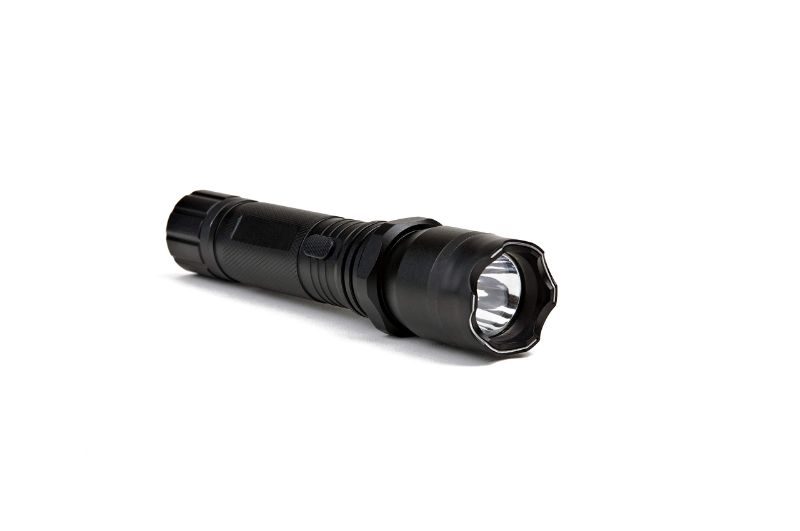 Photo 1 of Guard Dog Diablo Tactical Stun Gun Flashlight, Maximum Voltage, Ultra Bright LED Bulb, Rechargeable Black