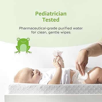 Photo 1 of Amazon Elements Baby Wipes, Fresh Scent, White, 2 Packs