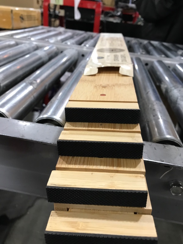 Photo 1 of Bamboo Drawer Dividers - Set of 4 Expandable Spring-Loaded drawer dividers for clothes / Kitchen Utensils drawer divider w/ Anti-Slip Silicone Pads for Continued Protection - 13.5 - 17.5 Inches Length 13.5" - 17.5" (Small)