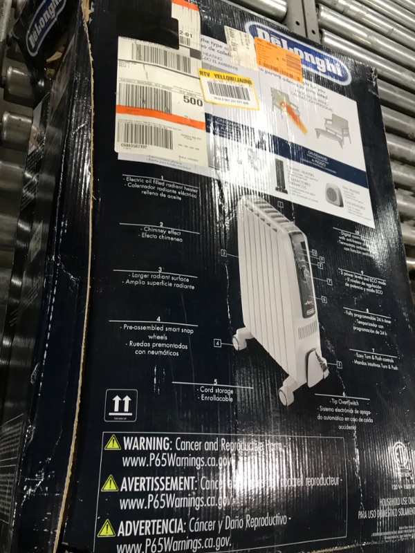 Photo 1 of 1500-Watt 5120 BTU Electric Oil Filled Radiator Space Heater Quiet Full Room Comfort