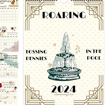 Photo 1 of 2024 Roaring Calendar Wall Calendar Jan 2024 - Dec 2024,Wall Calendar 2024,12 Monthly Calendar Planner, Funny Calendar Gag Gifts for Family, Friends(1 Pcs)