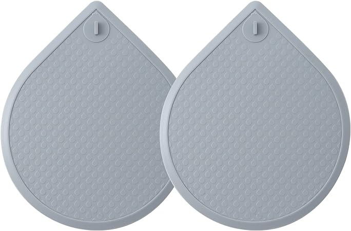 Photo 1 of 2 Pack Silicone Bathtub Stopper, 6 Inch Bathtub Drain Plug Cover Hair Stopper Suction, Sink Drain Stoppers for Shower, Flat Suction Cover for Kitchen Bathroom Laundry (Gray)