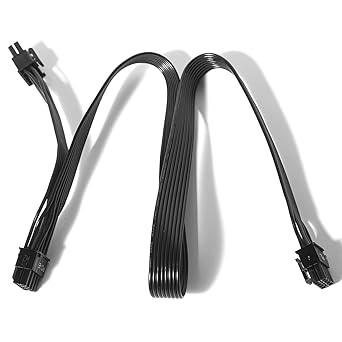 Photo 1 of Funtin Male to Male PCIE Cable (Black B for EVGA PSU)