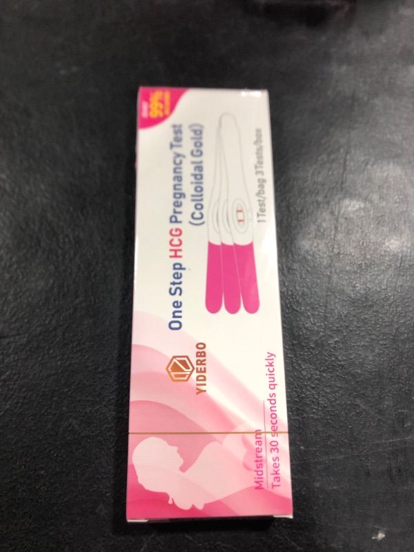 Photo 1 of HCG Pregnancy Tests 1 Test/Bag 3 Tests/Box, Woman Individually Sealed Early Pregnancy Home Detection Kits