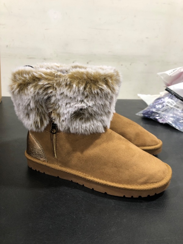 Photo 1 of [Size 8] PENNYSUE Women Snow Boots With Fur Lined Classic Warm Soft Ankle Winter Boots
