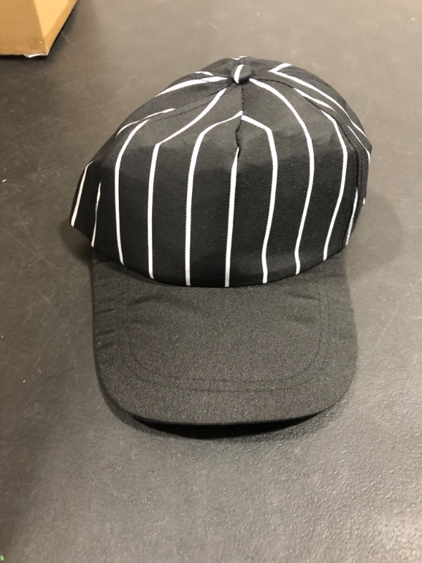 Photo 1 of Baseball dad hat Woman Man Classic Truck Driver Sunshade Cotton Cap Size Adjustable Black with White Stripe