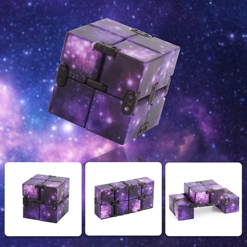 Photo 1 of Fidget Infinity Cool Cube Toys: Fidget Toy Hand Held Magic Cubes Cool Stuff Gadgets Things Unique Birthday Gifts Boys Girls Kids Adults Anxiety Stress Relief Sensory Christmas Stocking Stuff Gift Toys
