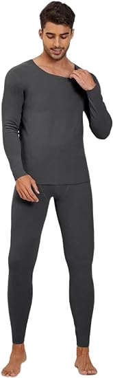 Photo 1 of [Size M] YRW Thermal Underwear for Men Fleece Lined Long Johns Base Layer Set Top Bottom for Cold Weather