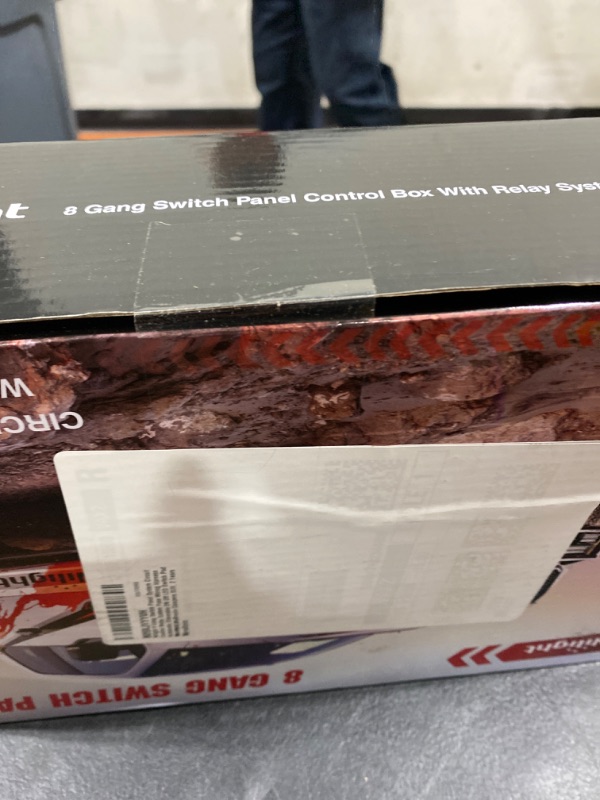 Photo 1 of Nilight 8 Gang Switch Panel System Circuit Control Relay System Fuse Wiring Harness Automatic Dimmable ON Off LED Switch Pod for 12V Cars Trucks Campers SUV, 2 Years Warranty,Blue Blue 8 Gang Switch Pod