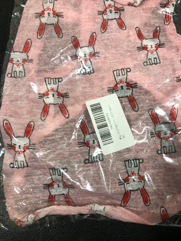 Photo 1 of ALejoN Dog Shirts Cute Pink Rabbit Tank Tops for Puppy Soft Summer Quick Dry Breathable Pet Apparel SIZE SMALL 