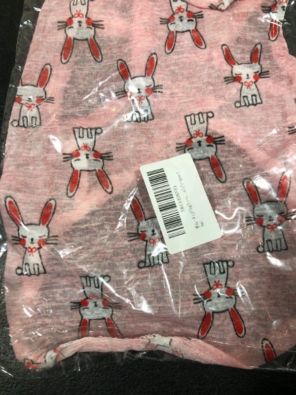 Photo 1 of ALejoN Dog Shirts Cute Pink Rabbit Tank Tops for Puppy Soft Summer Quick Dry Breathable Pet Apparel SIZE MEDIUM