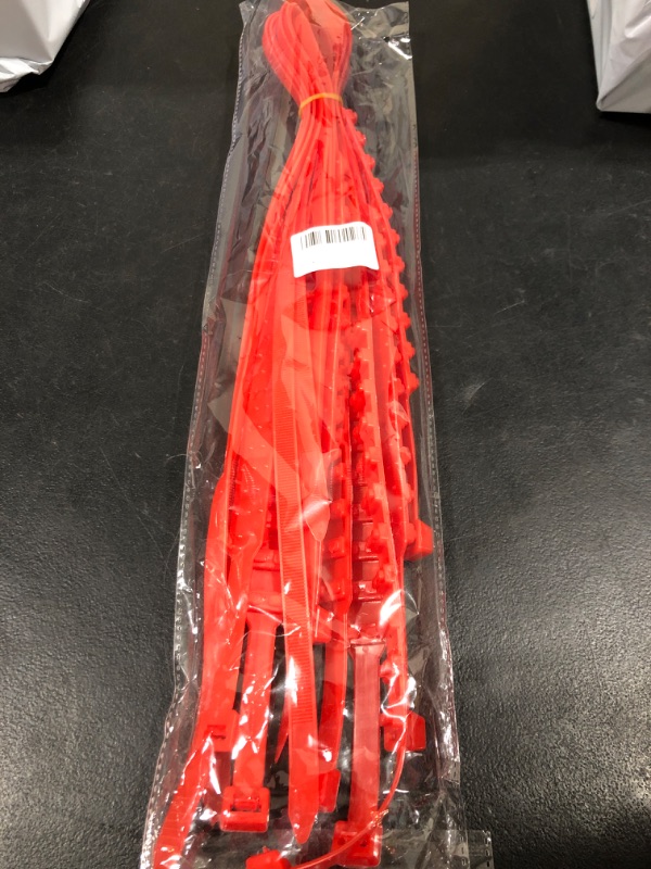 Photo 2 of 10Pcs Universal Snow Chains for Car/SUV Anti Slip Tire Chains for Car Adjustable Anti-Skid Chains Car Tire Universal Snow Tire Chain Emergency Survival Traction for Most Car Truck SUV (RED)