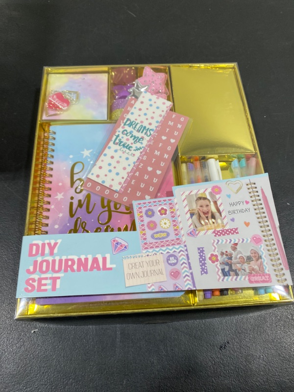 Photo 2 of DIY Journal Kit for Girls - 48pcs DIY Journal Set for Tween & Teen Girls, Stationery Set, Scrapbook & Diary Supplies Set, Journaling Art Crafts Kit, Ideal Gifts for 8 9 10 11 12 13 14 Year Old Girl