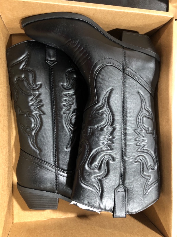 Photo 1 of 7 Western Cowboy Boots Black