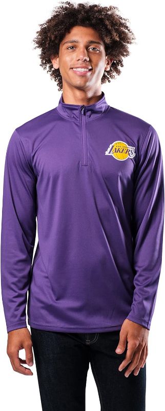 Photo 1 of 2XL Ultra Game NBA Men's Super Soft Quarter Zip Long Sleeve T-Shirt